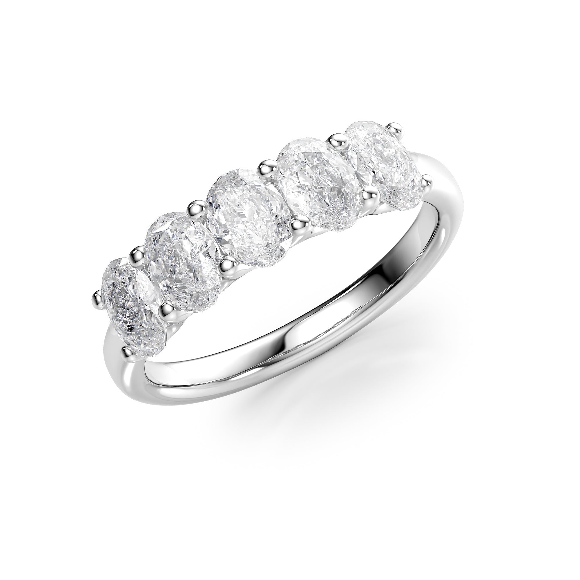 1.5ct Josefina Oval Cut Moissanite Ring - Silver