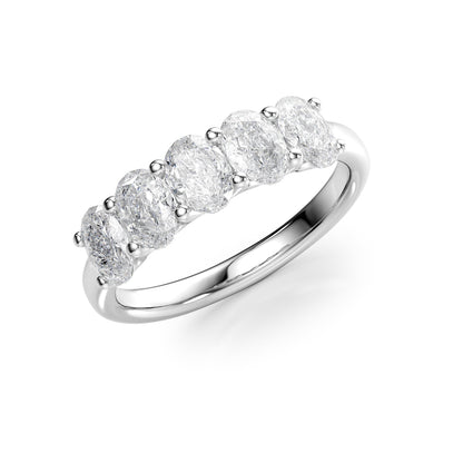 1.5ct Josefina Oval Cut Moissanite Ring - Silver