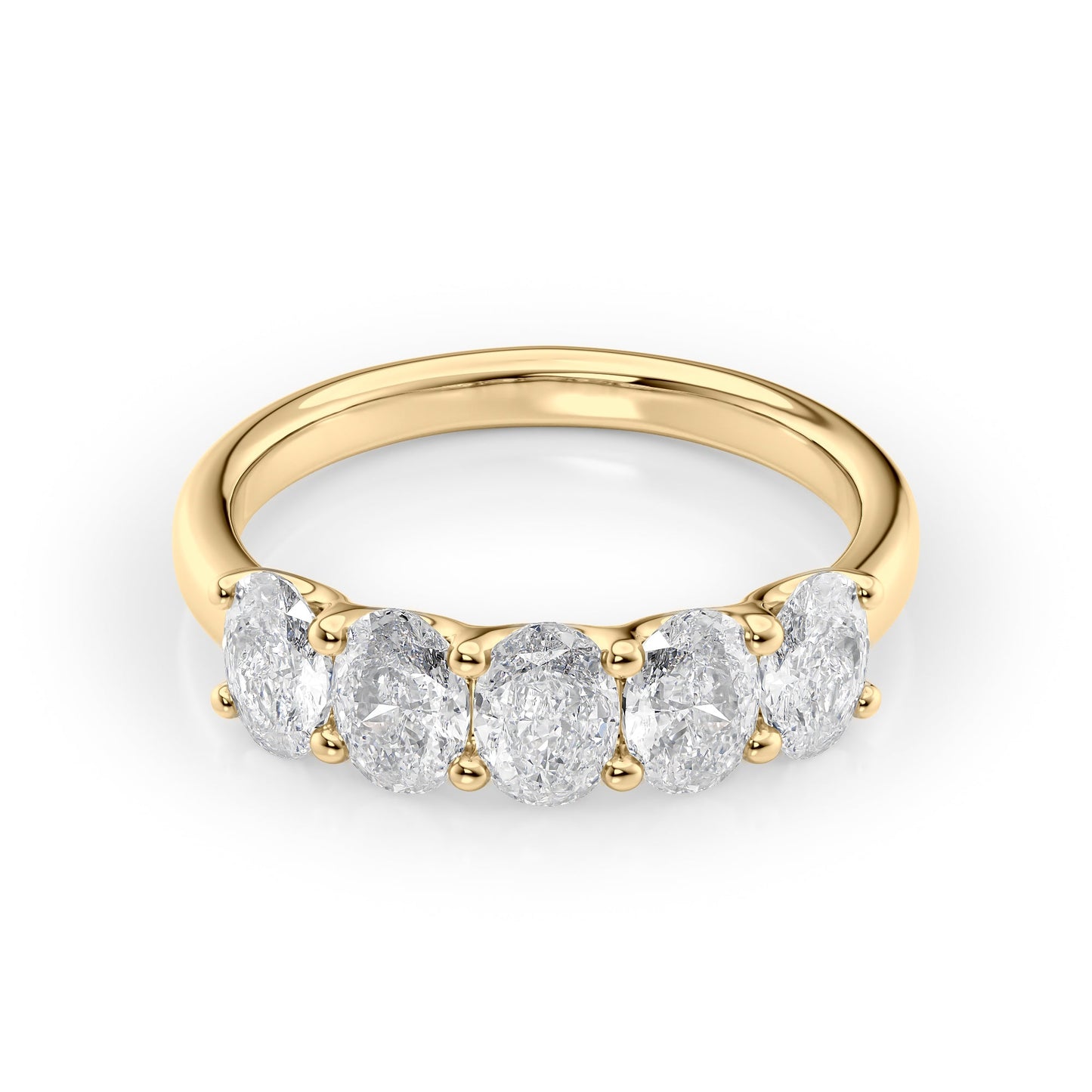 1.5ct Josefina Oval Cut Moissanite Ring - Gold