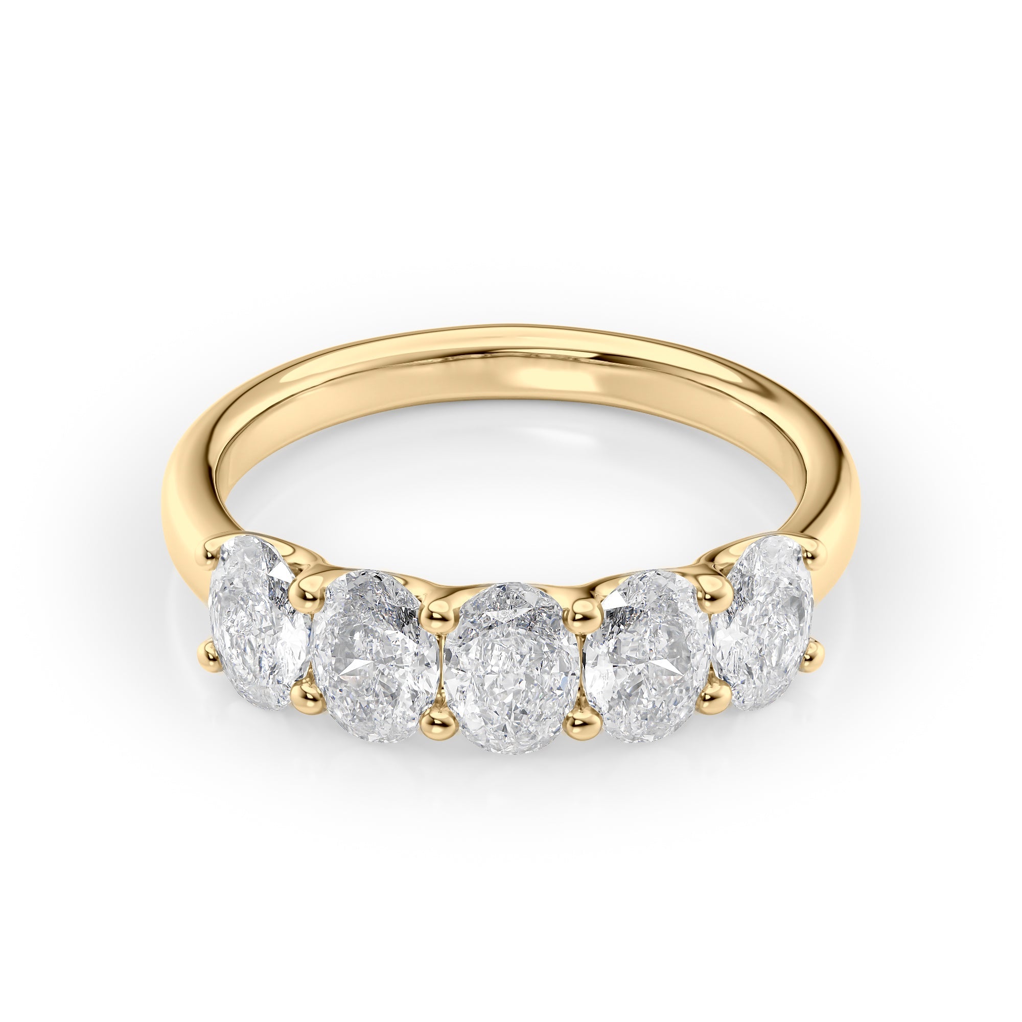 1.5ct Josefina Oval Cut Moissanite Ring - Gold