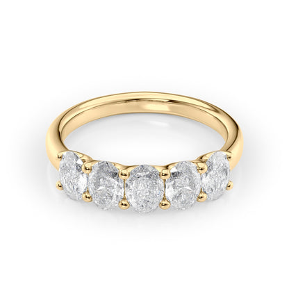 1.5ct Josefina Oval Cut Moissanite Ring - Gold