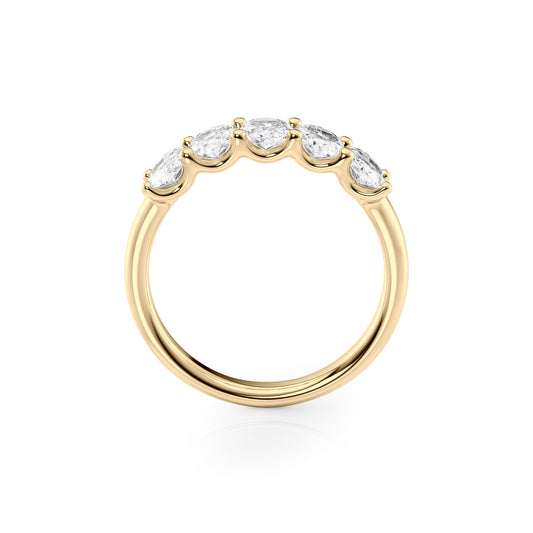 1.5ct Josefina Oval Cut Moissanite Ring - Gold