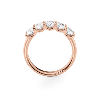 2ct Aaliya Oval Cut Moissanite Ring - Rose Gold