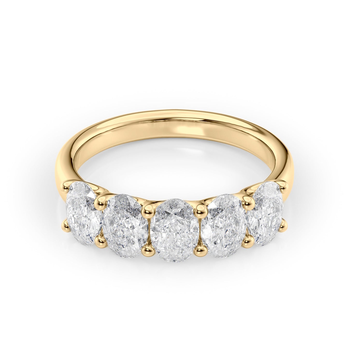 2ct Aaliya Oval Cut Moissanite Ring - Gold