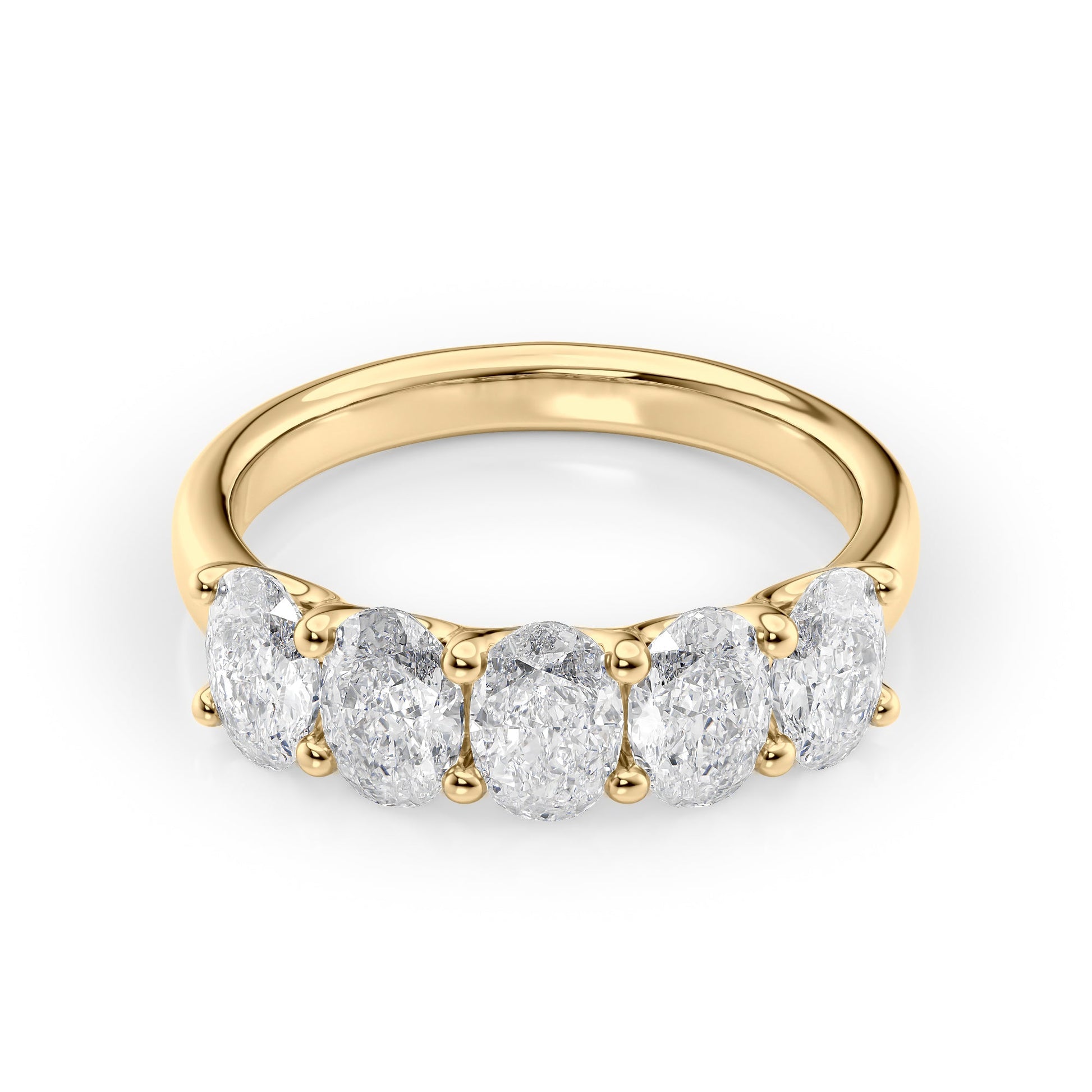2ct Aaliya Oval Cut Moissanite Ring - Gold