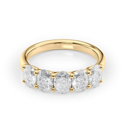2ct Aaliya Oval Cut Moissanite Ring - Gold