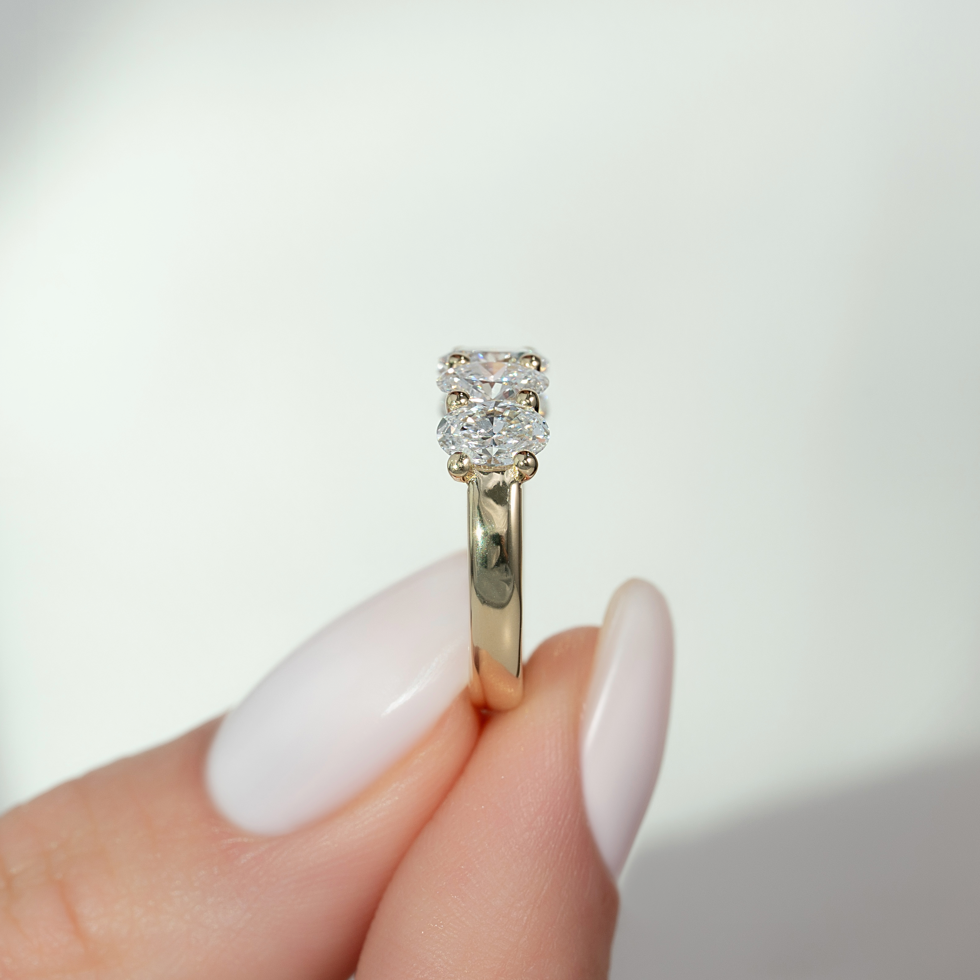 2ct Aaliya Oval Cut Moissanite Ring - Gold