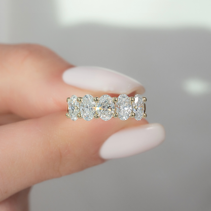 2ct Aaliya Oval Cut Moissanite Ring - Gold