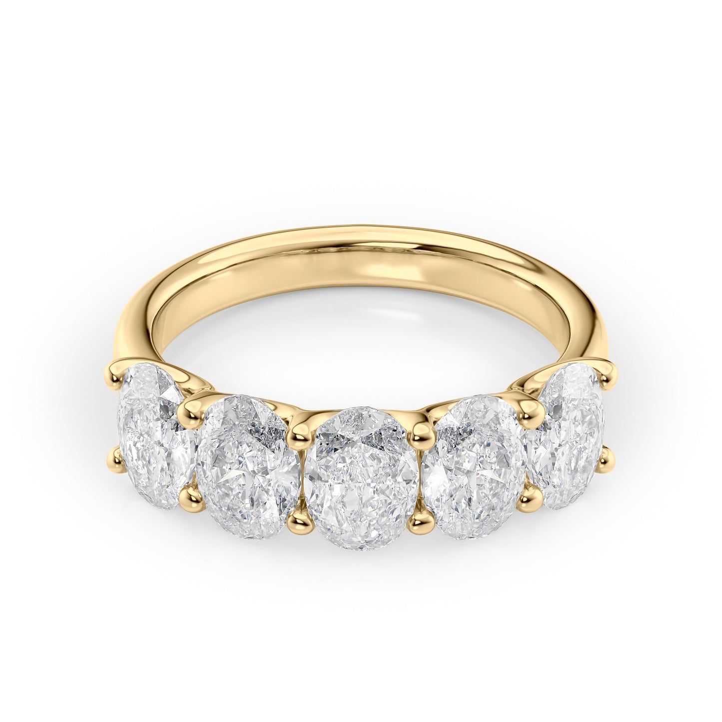 2.5ct Faustine Oval Cut Moissanite Ring - Gold