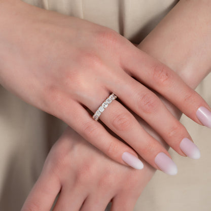 4ct Corsa Round Cut Moissanite Ring - Rose Gold