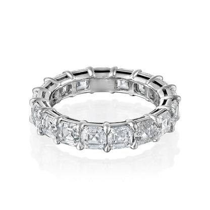 4ct Corsa Round Cut Moissanite Ring - Silver