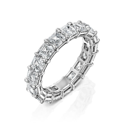 4ct Corsa Round Cut Moissanite Ring - Silver