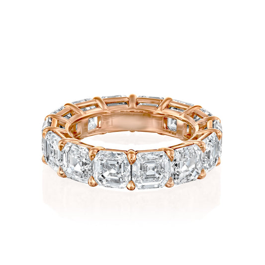 10ct Alesia Round Cut Moissanite Ring - Rose Gold