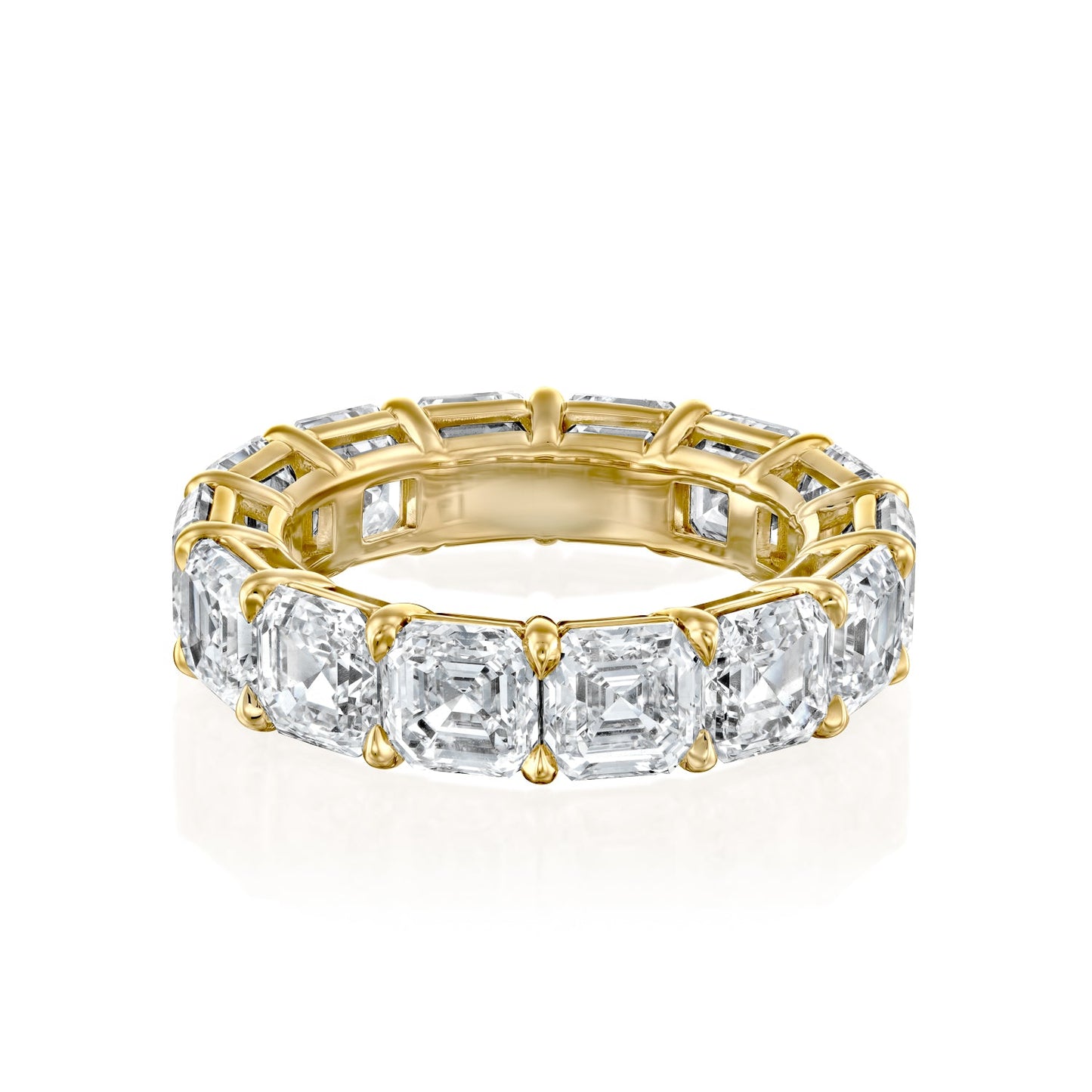 10ct Alesia Round Cut Moissanite Ring - Gold
