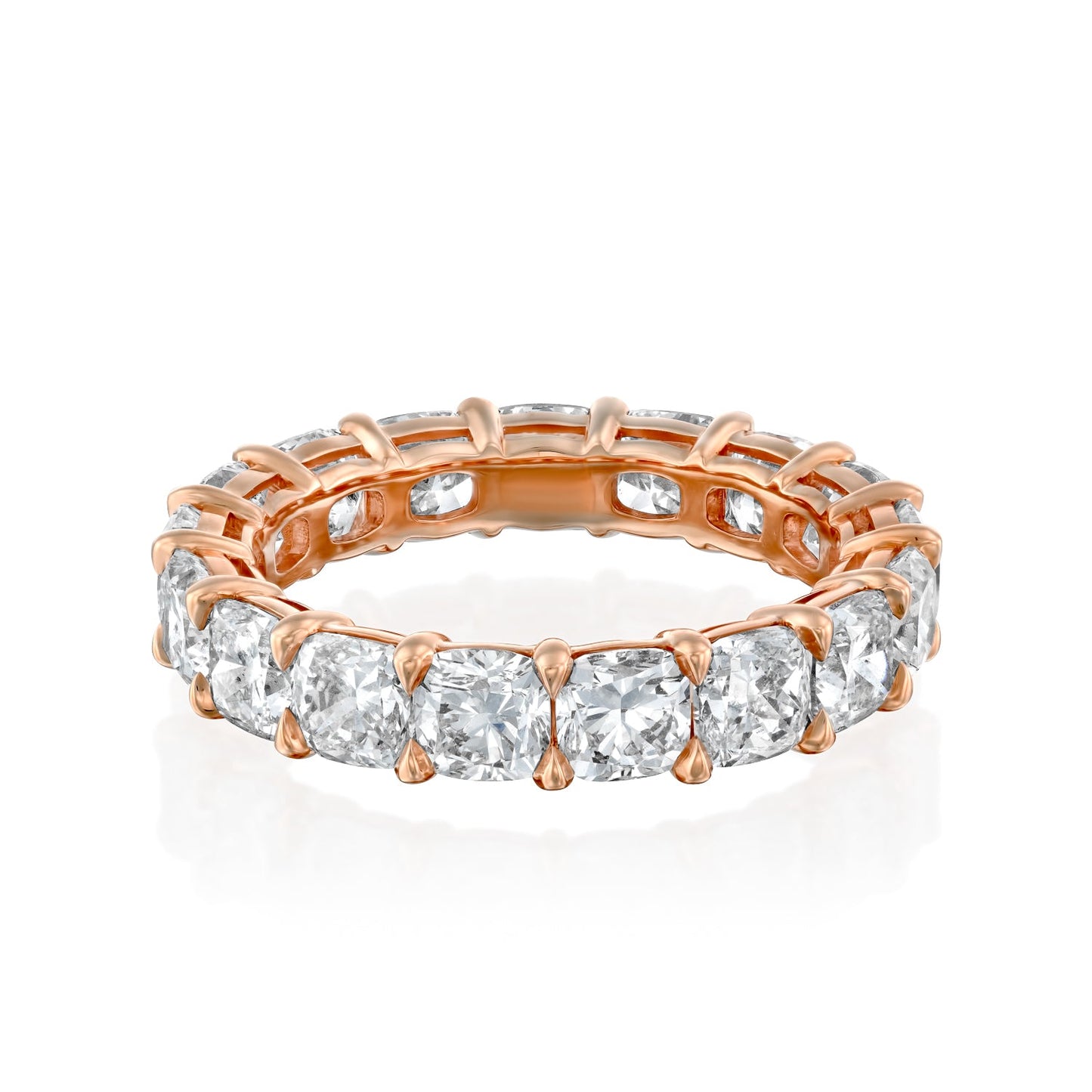 5ct Thereza Round Cut Moissanite Ring - Rose Gold