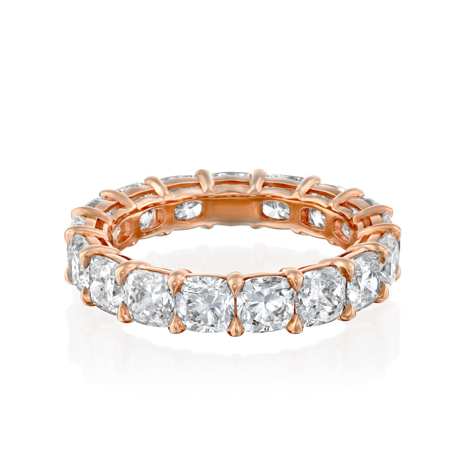 5ct Thereza Round Cut Moissanite Ring - Rose Gold