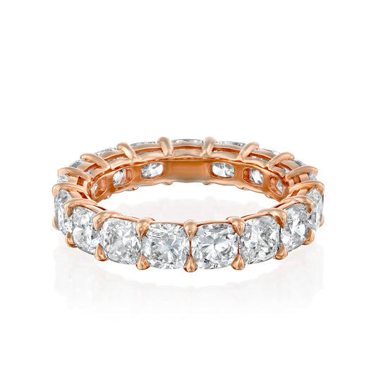 5ct Thereza Round Cut Moissanite Ring - Rose Gold