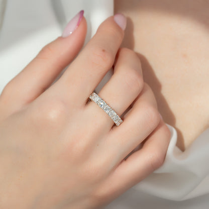 5ct Thereza Round Cut Moissanite Ring - Silver