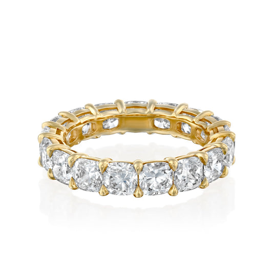 5ct Thereza Round Cut Moissanite Ring - Gold