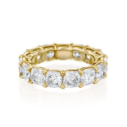8ct Auda Round Cut Moissanite Ring - Gold