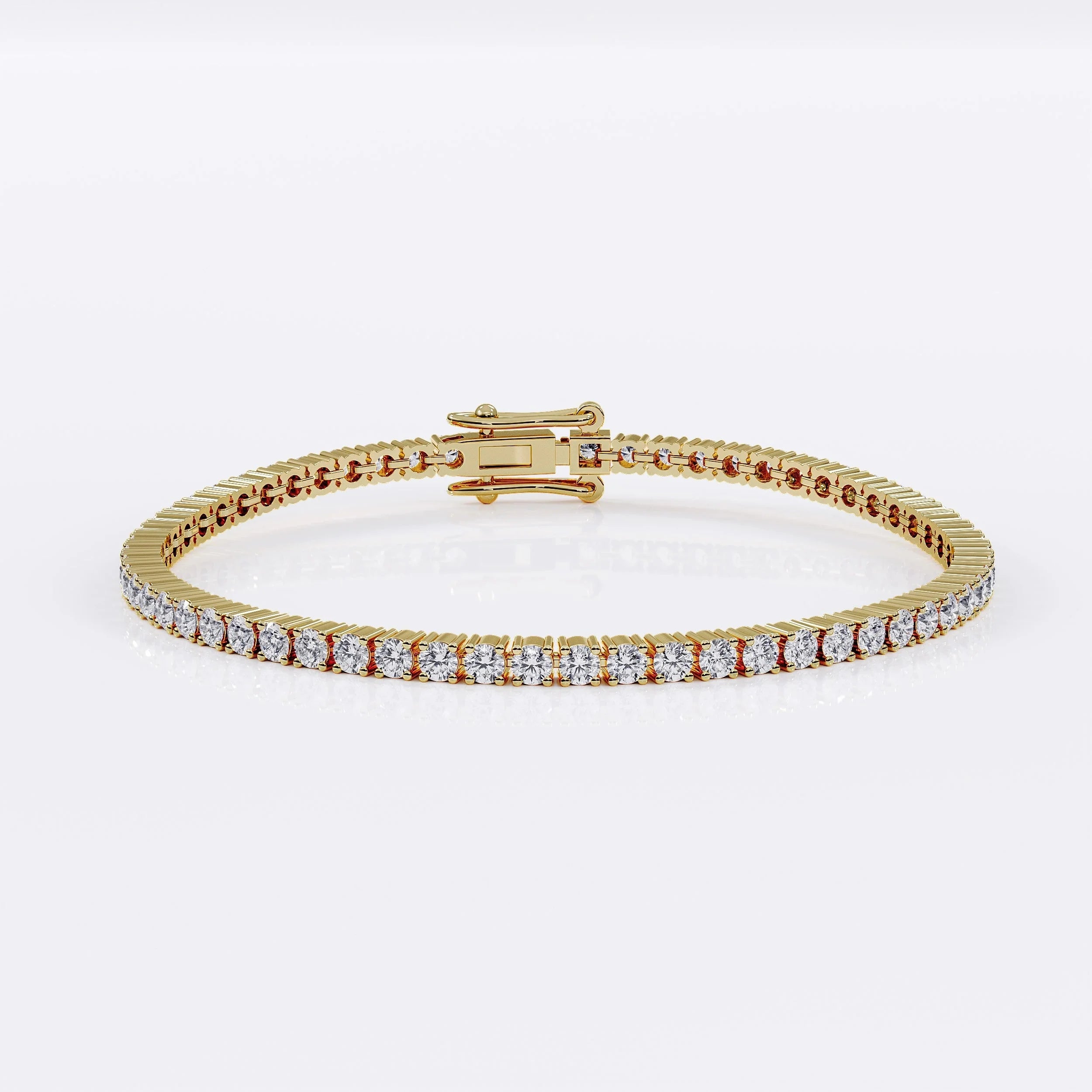 Diamond Tennis Bracelet for Women - 2mm (925 Sterling Silver)  La Stella Jewels