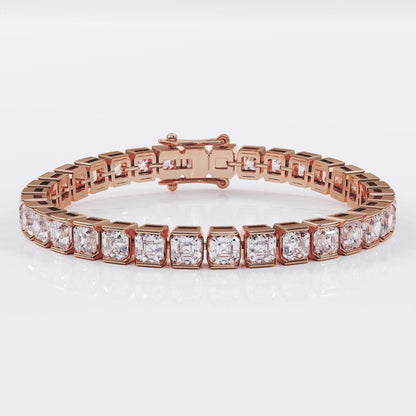 Asscher_cut_diamond_bracelet La Stella Jewels