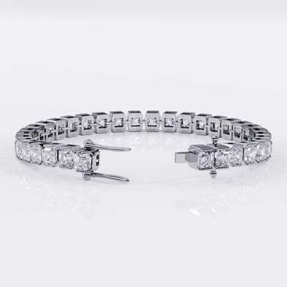Asscher_cut_tennis_bracelet La Stella Jewels