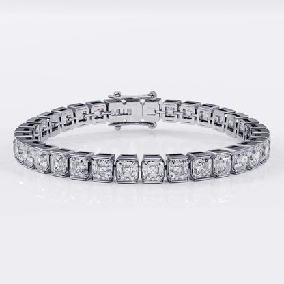 Asscher_diamond_bracelet La Stella Jewels