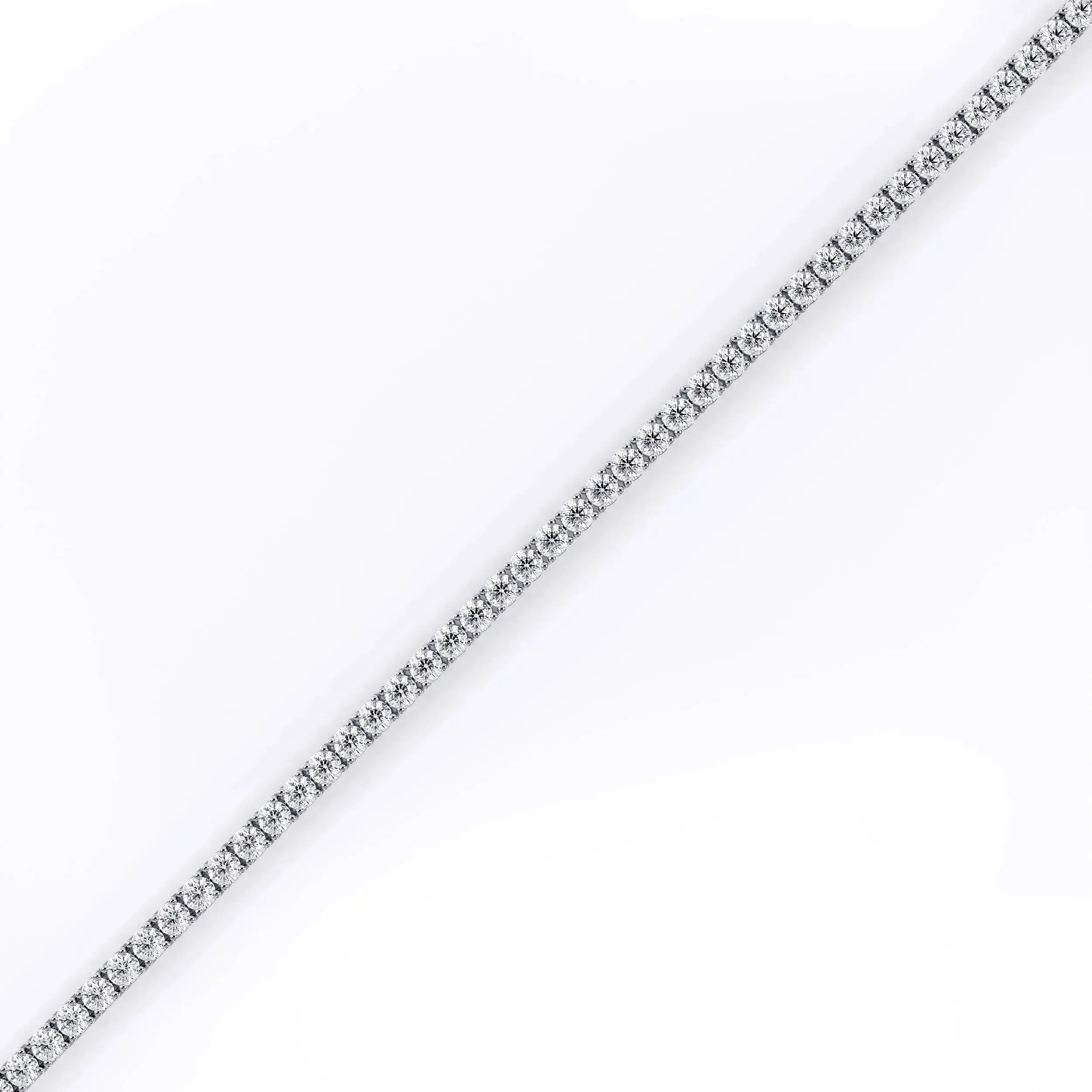 Diamond Tennis Bracelet for Women - 2.5mm (925 Sterling Silver) La Stella Jewels