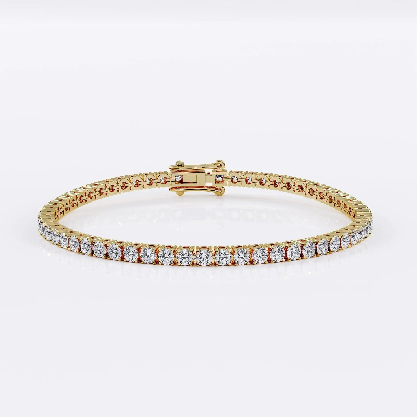 Diamond Tennis Bracelet for Women - 2.5mm (925 Sterling Silver) La Stella Jewels