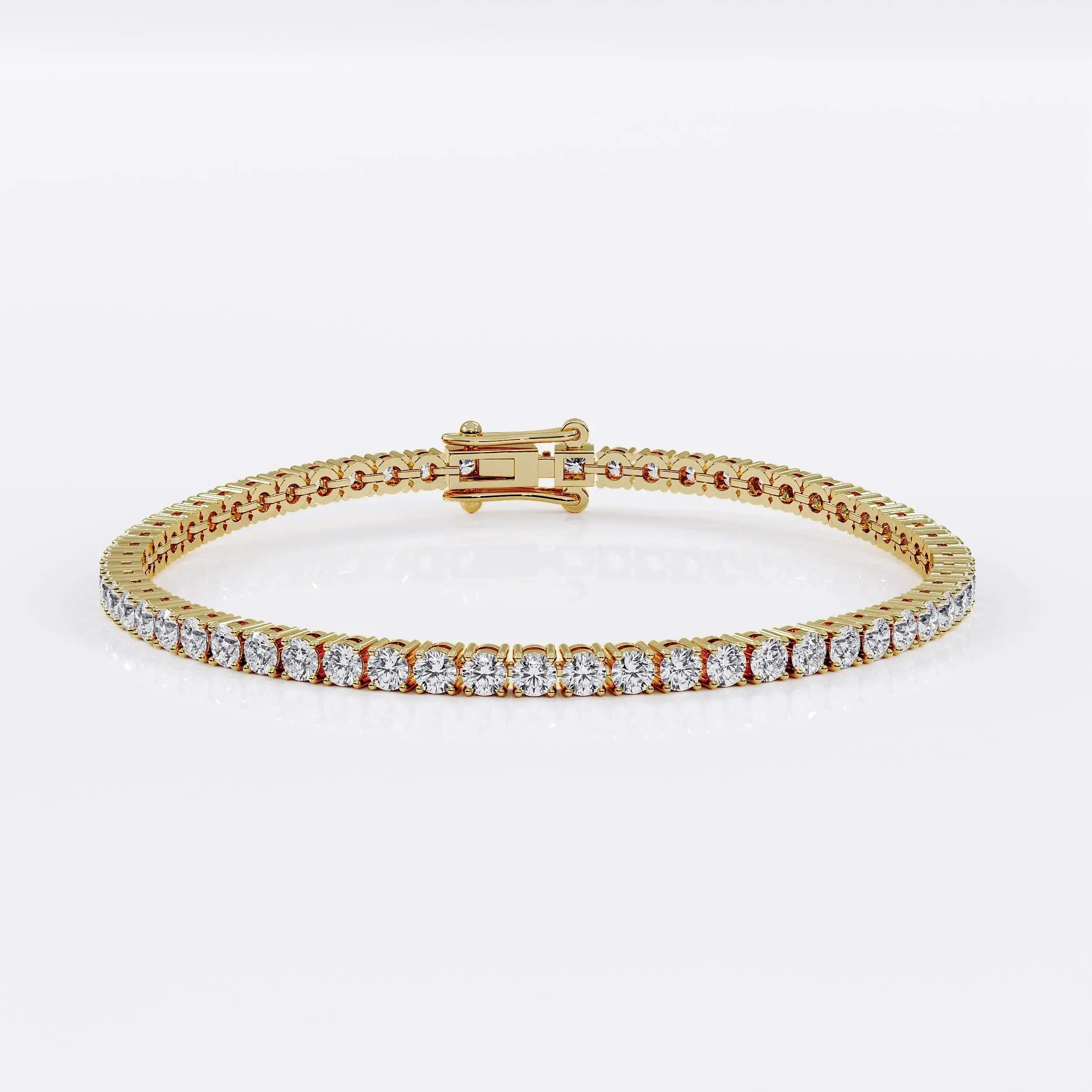 Diamond Tennis Bracelet for Women - 2.5mm (925 Sterling Silver) La Stella Jewels