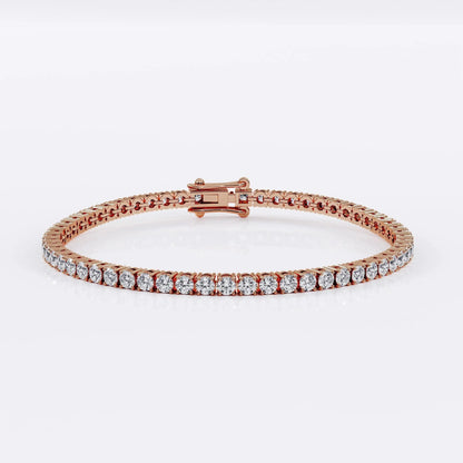 Diamond Tennis Bracelet for Women - 2.5mm (925 Sterling Silver) La Stella Jewels