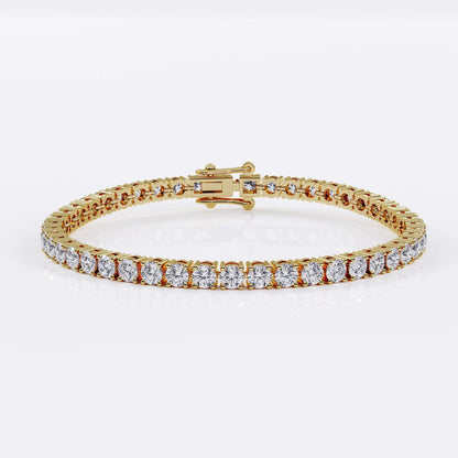 Diamond Tennis Bracelet for Women - 3mm (925 Sterling Silver) - La Stella Jewels
