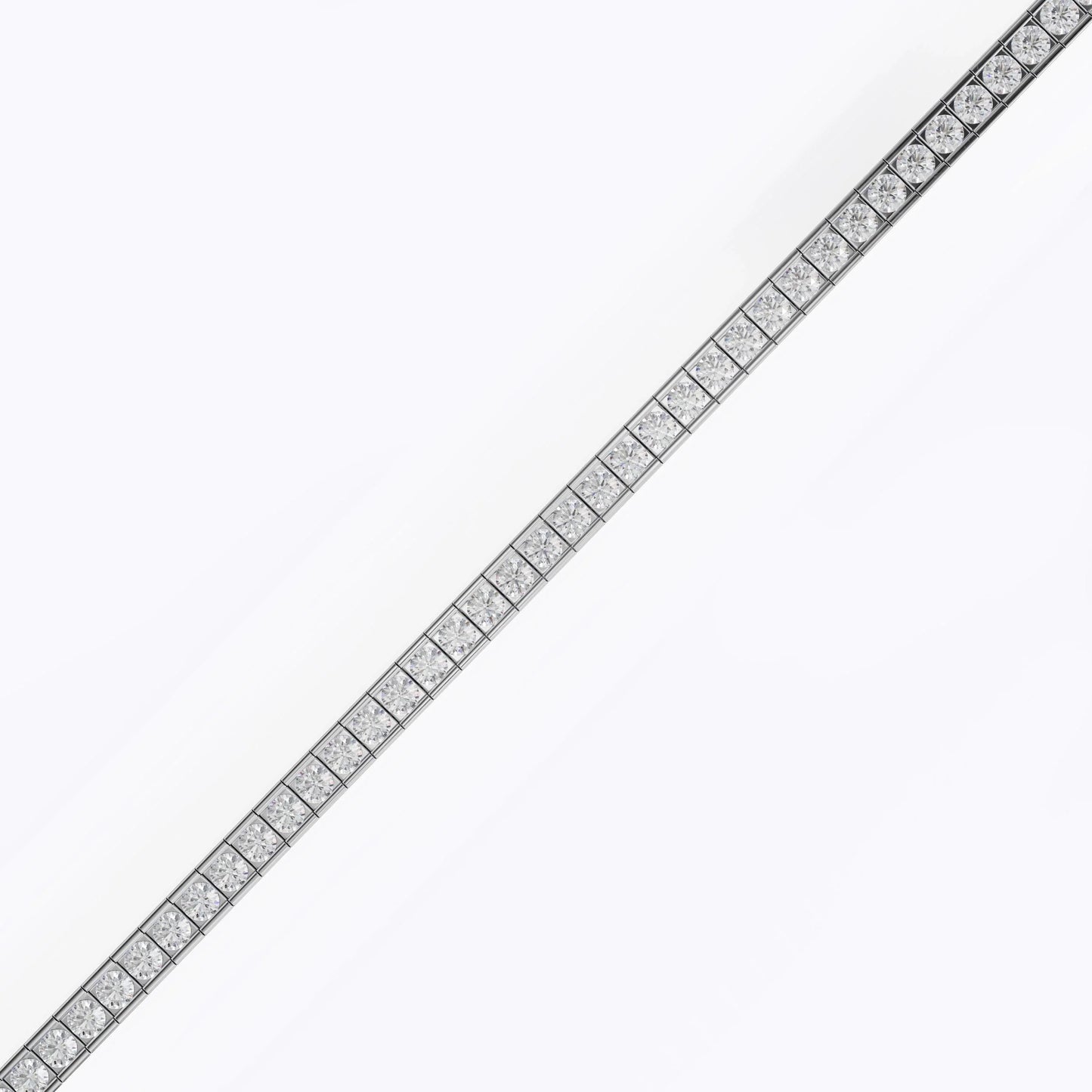 Round Bezel Tennis Bracelet For Women La Stella Jewels