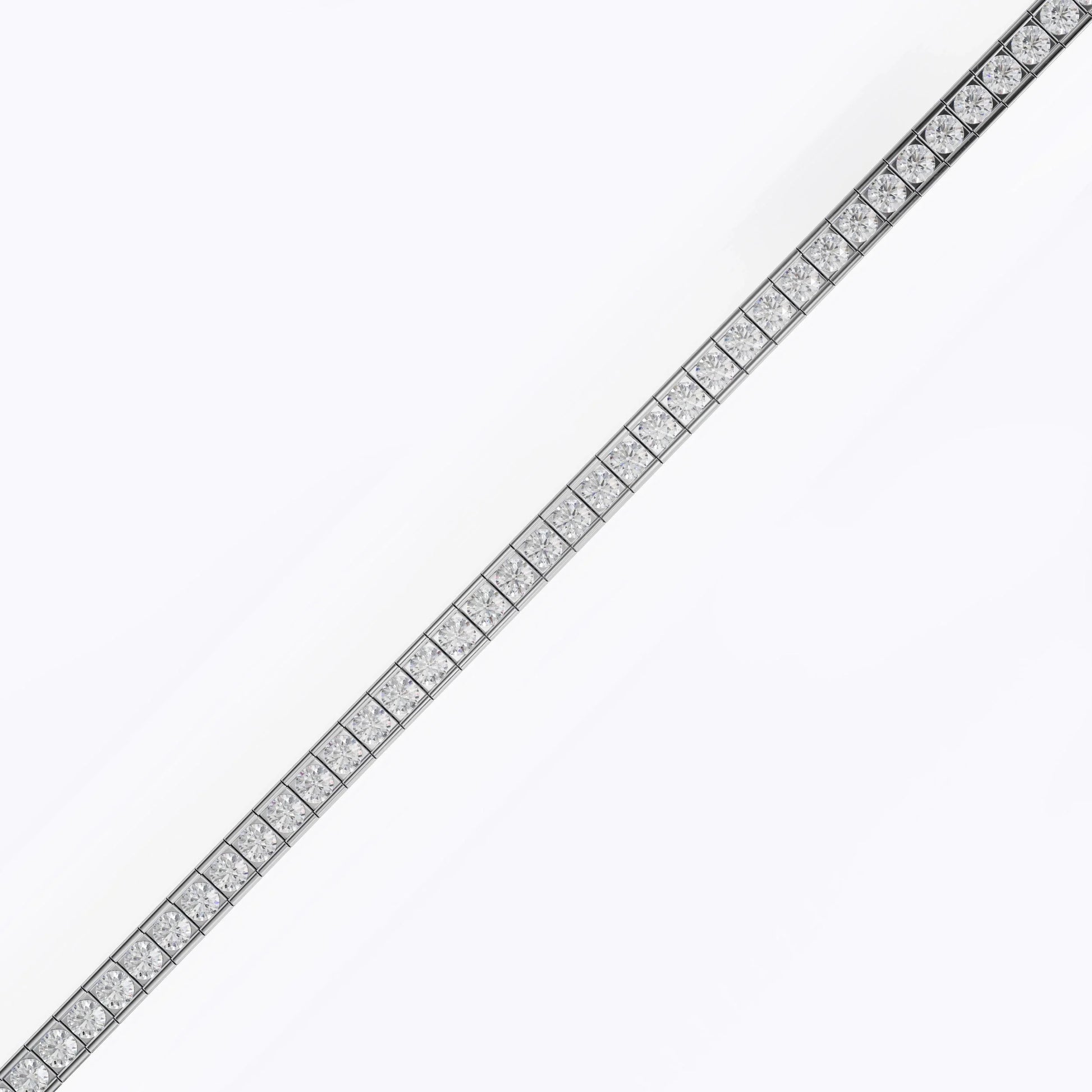 Round Bezel Tennis Bracelet For Women La Stella Jewels