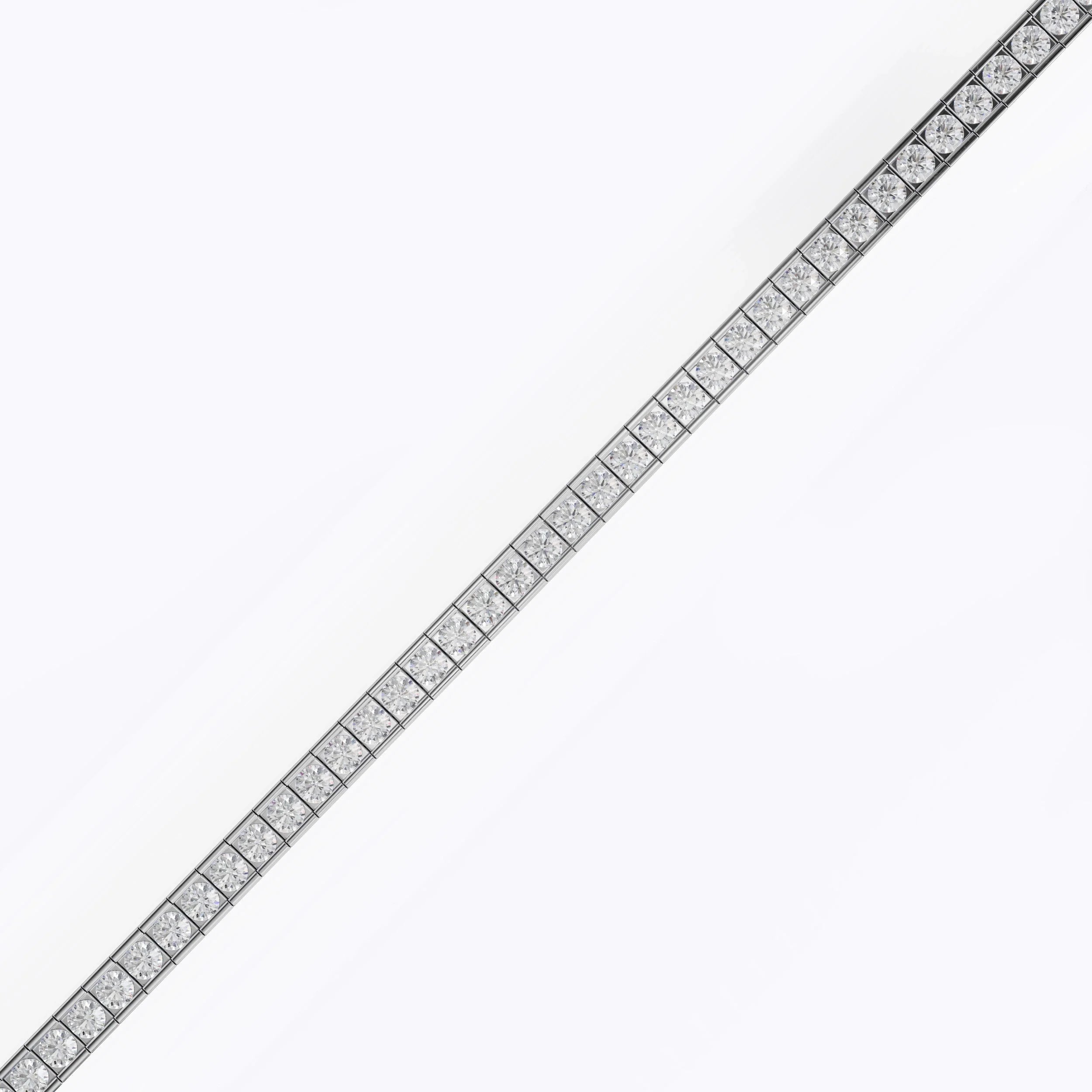 Round Bezel Tennis Bracelet For Women La Stella Jewels