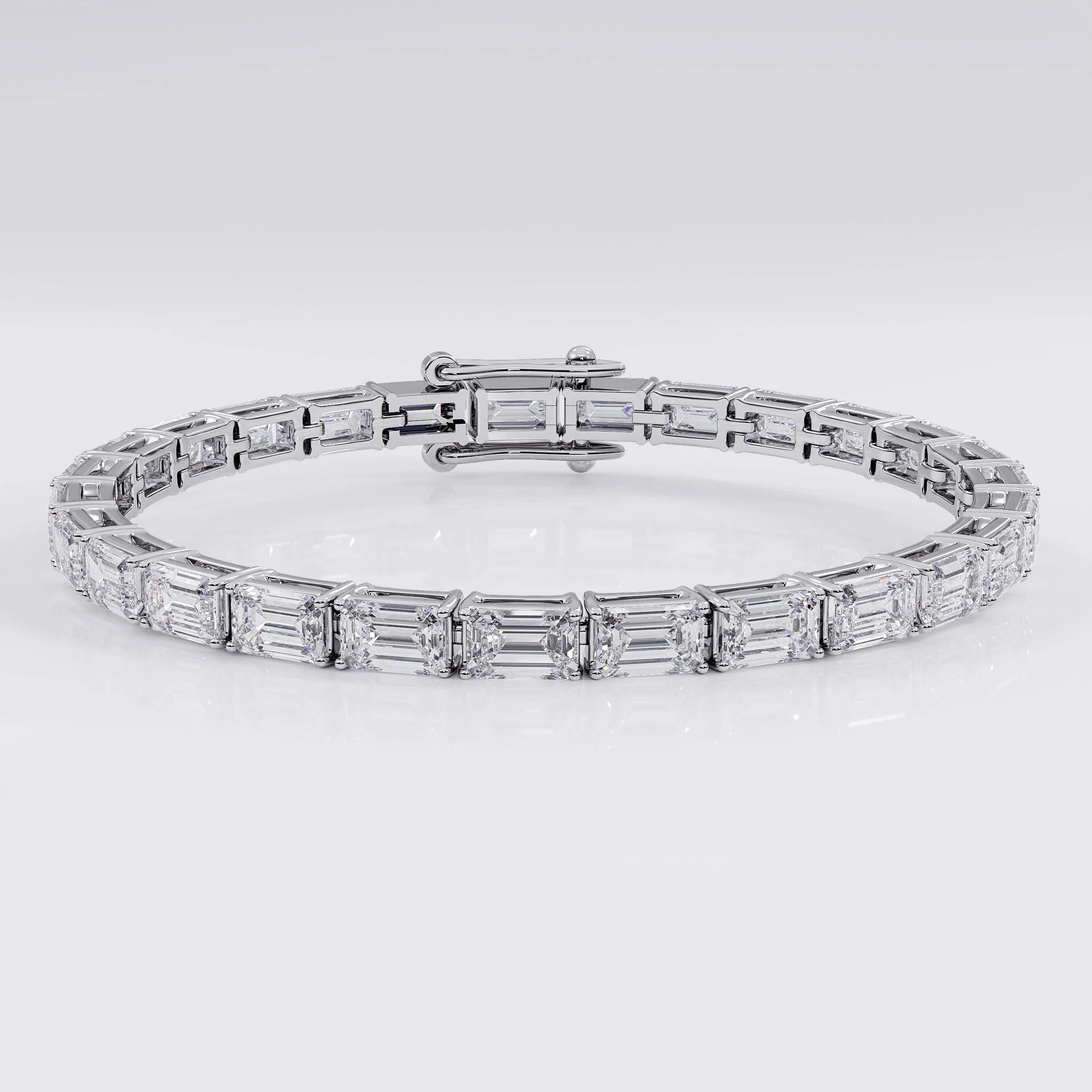 Flower Diamond Tennis Bracelet (925 Sterling Silver) (Copy) La Stella Jewels