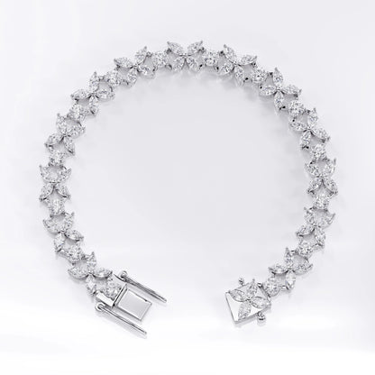 Flower_tennis_bracelet_design La Stella Jewels