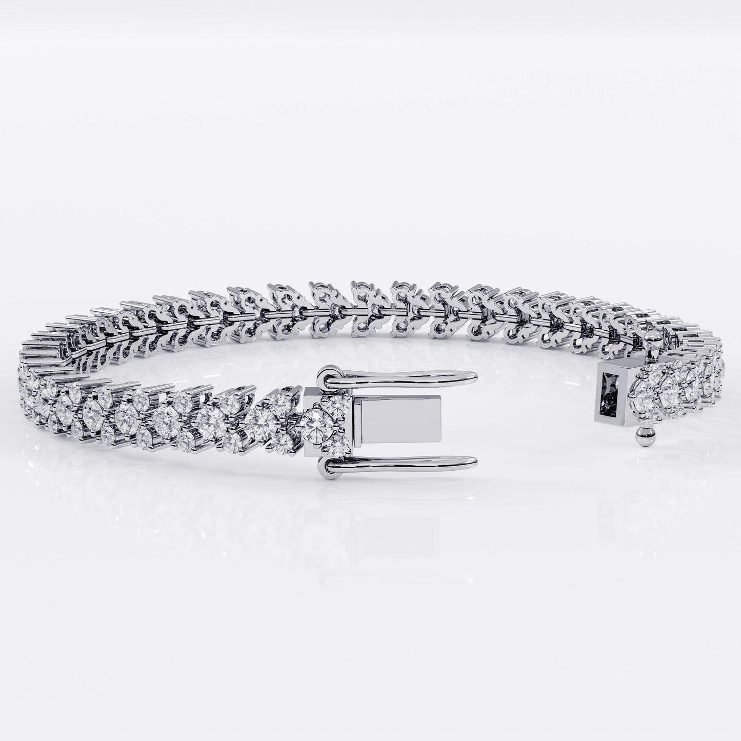Heart_diamond_tennis_bracelet La Stella Jewels