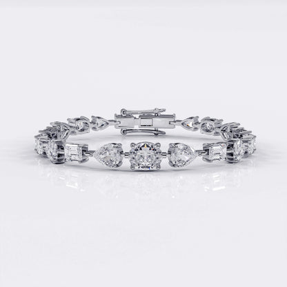 Mixed_diamond_Tennis_bracelet_silver La Stella Jewels