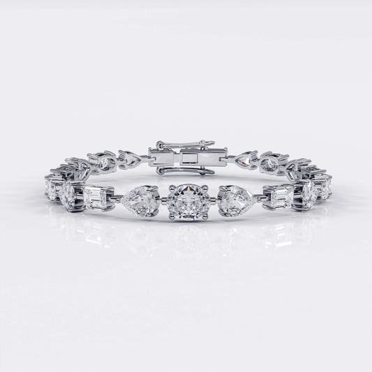 Mixed_diamond_Tennis_bracelet_silver La Stella Jewels