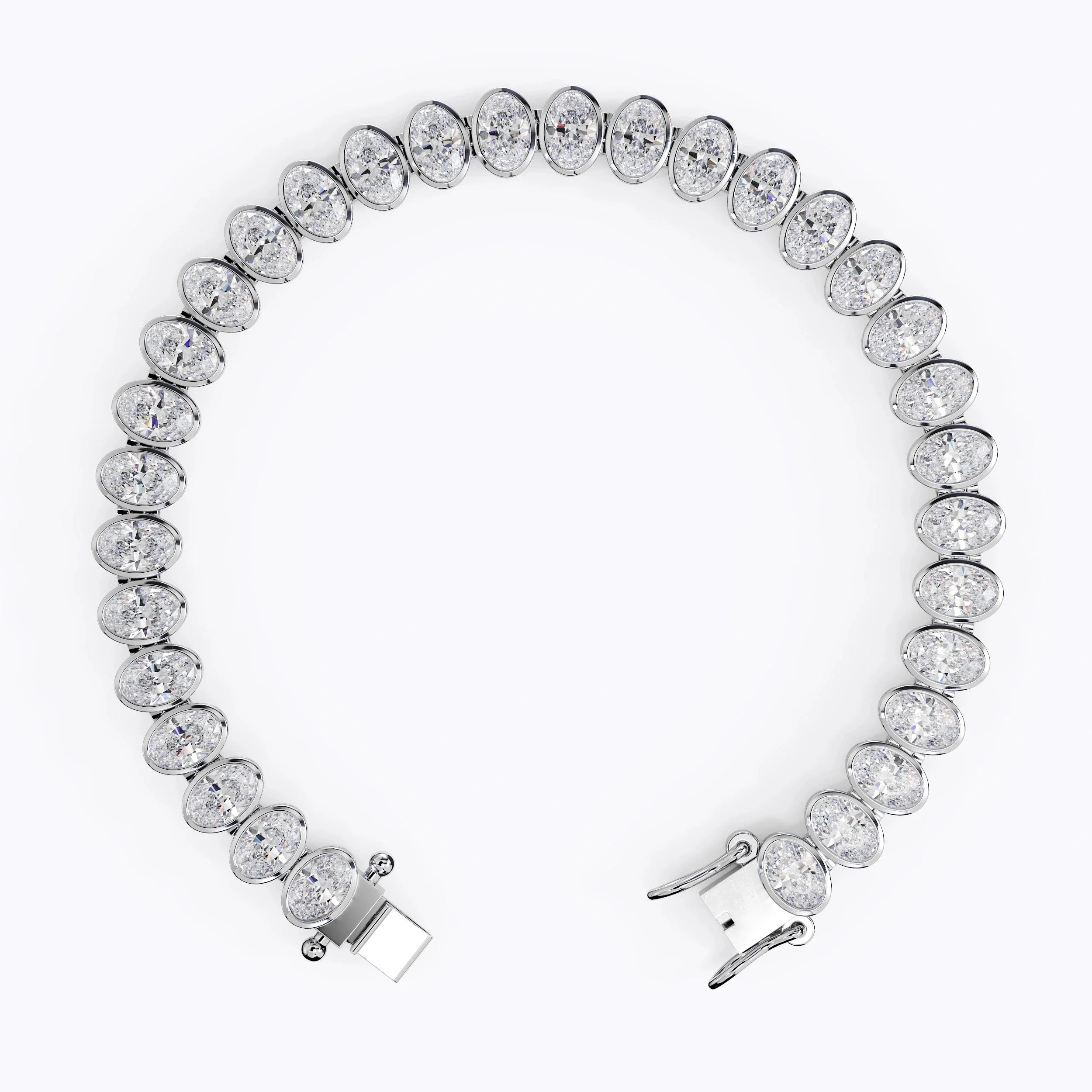 Oval Cut Diamond Tennis Bracelet For Women La Stella Jewels