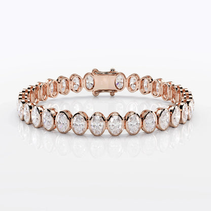 Oval Cut Diamond Tennis Bracelet For Women La Stella Jewels