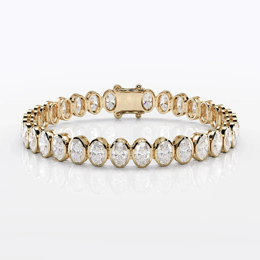 Oval Cut Diamond Tennis Bracelet For Women La Stella Jewels