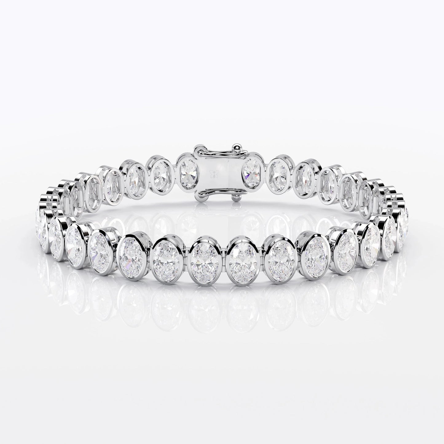 Oval Cut Diamond Tennis Bracelet For Women La Stella Jewels