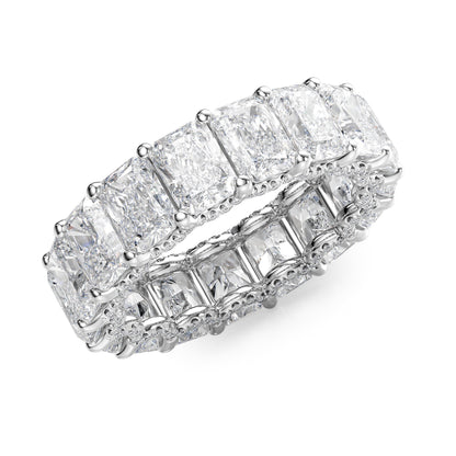 8.3ct Heike Round Cut Moissanite Ring - Silver