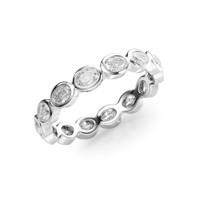 1.4ct Mariquita Oval Cut Moissanite Ring - Silver