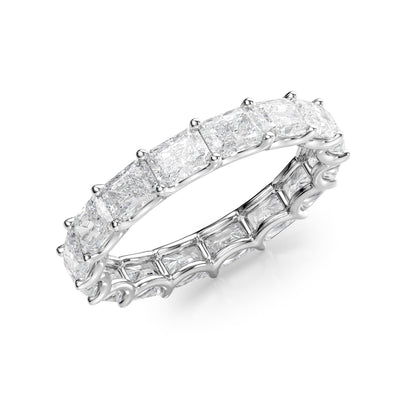 2ct Sarina Radiant Cut Moissanite Ring - Silver