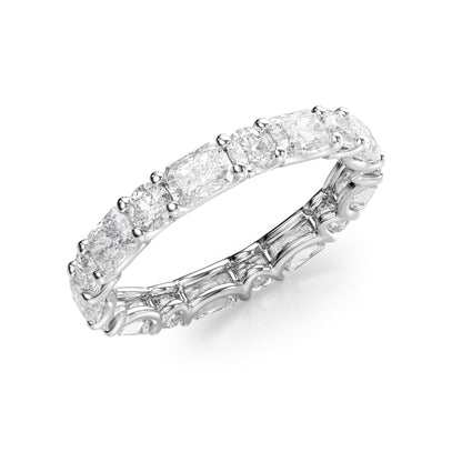 2.8ct Odessa Round Cut Moissanite Ring - Silver