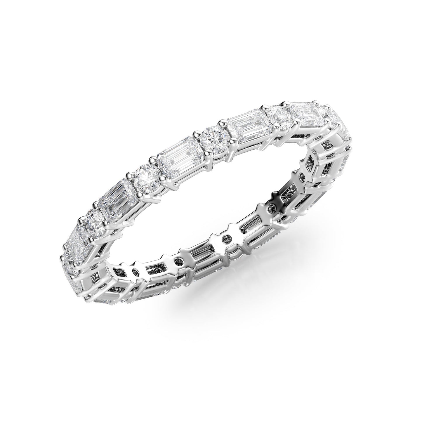 1.7ct Silara Round Cut Moissanite Ring - Silver